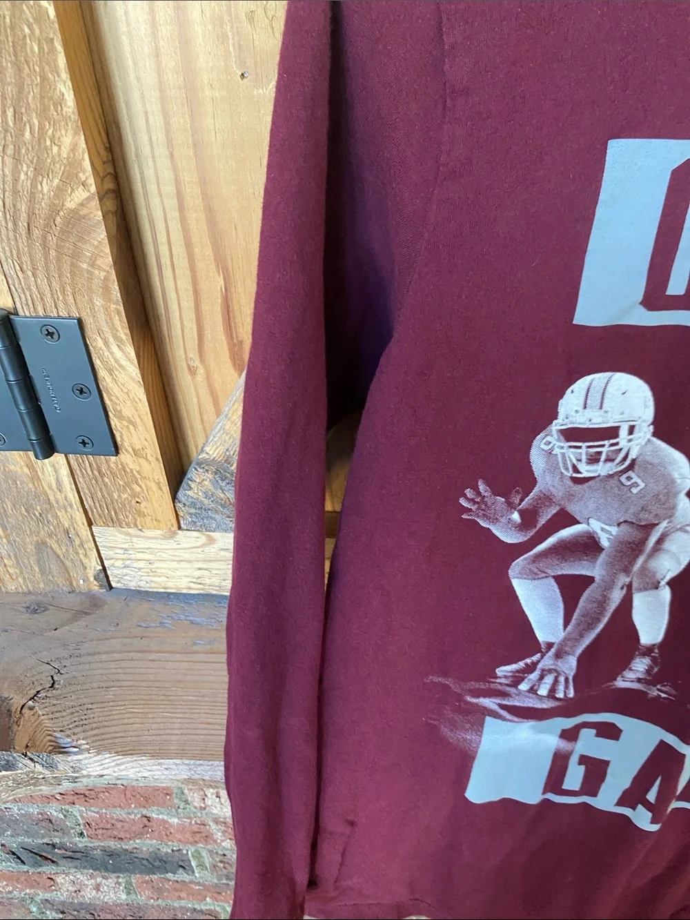 Children’s place Maroon 'Own The Game' Long-Sleeve Tee size 10-12.